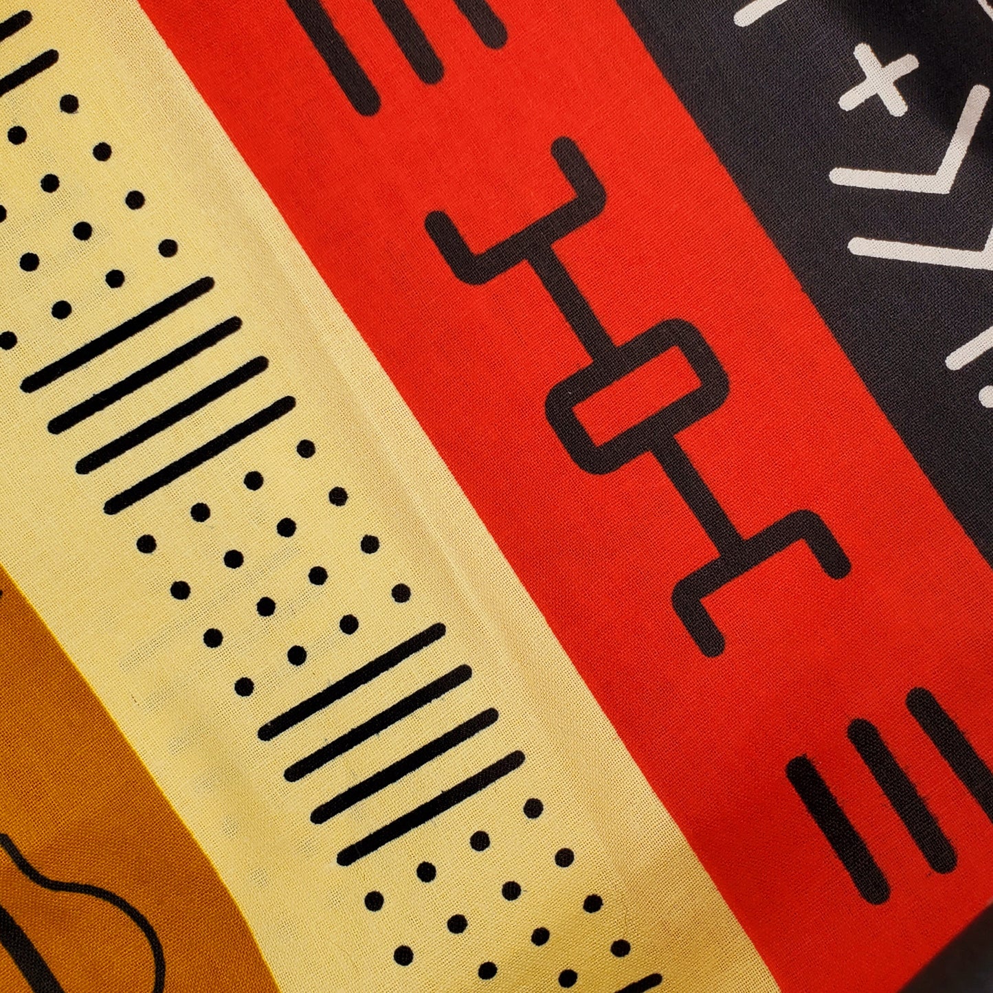 Ancestors' Wildest Dreams Dog Bandana - Adinkra Design