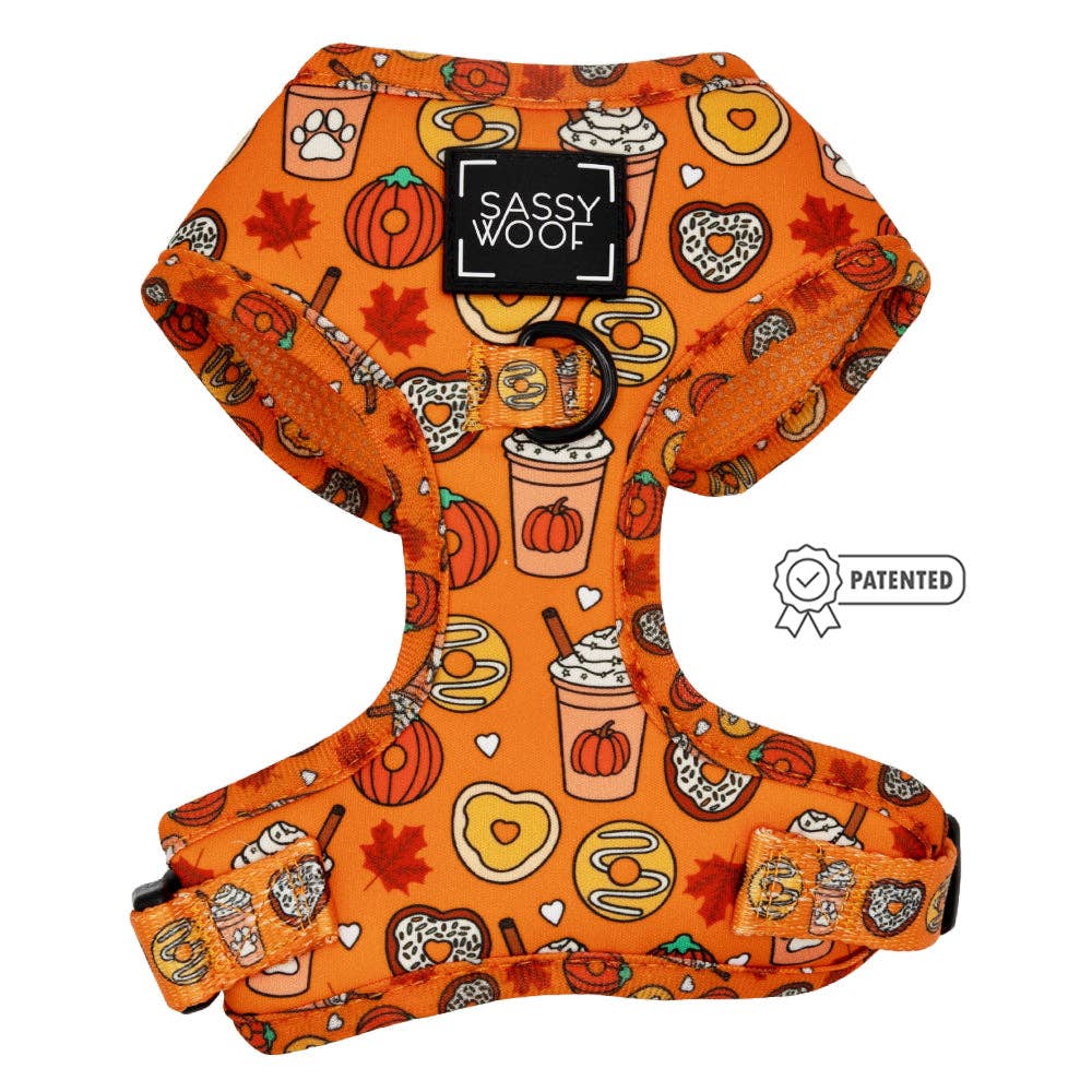 PUPkin Spice and Donuts Dog Harness