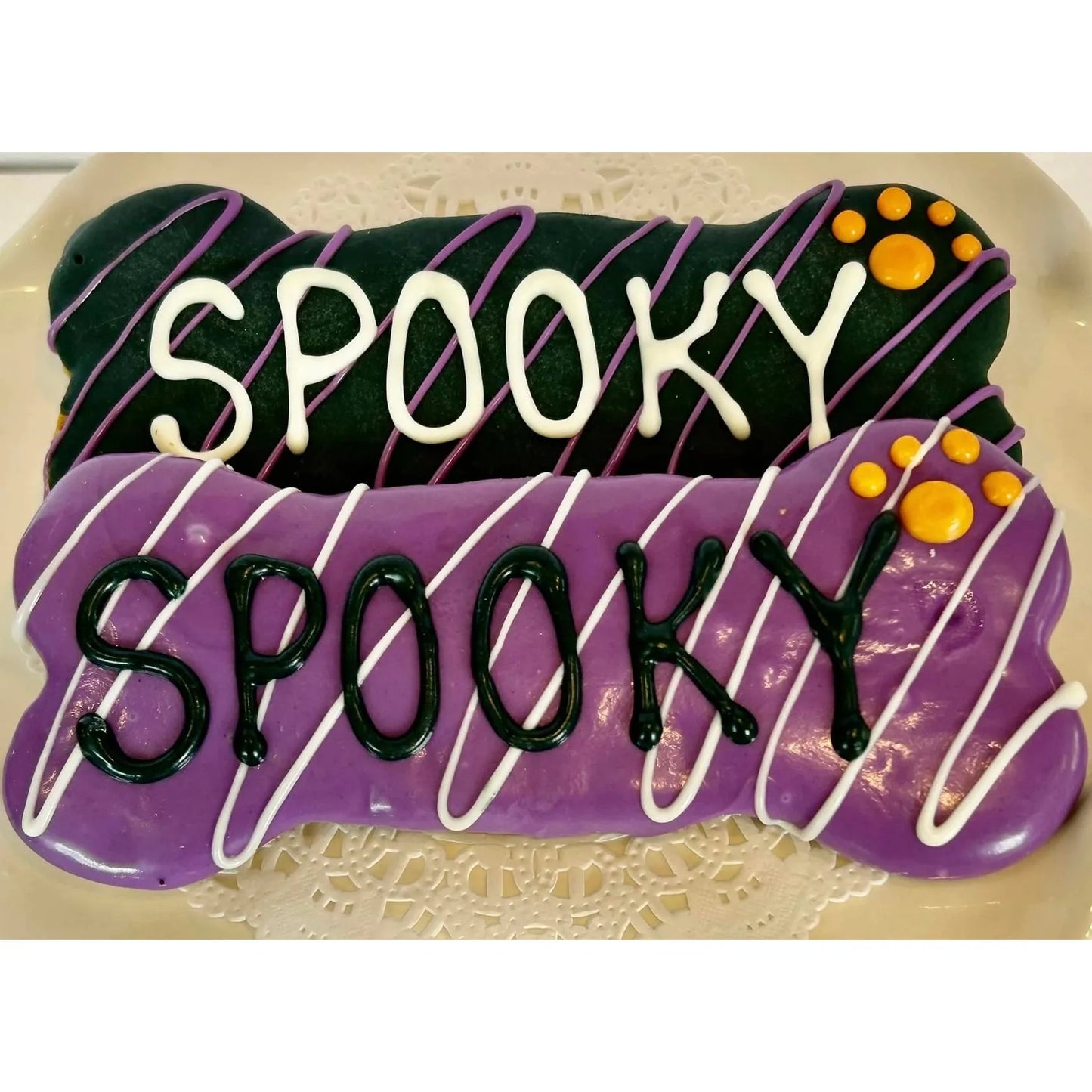 Spooky 6"Dog Bones - Black