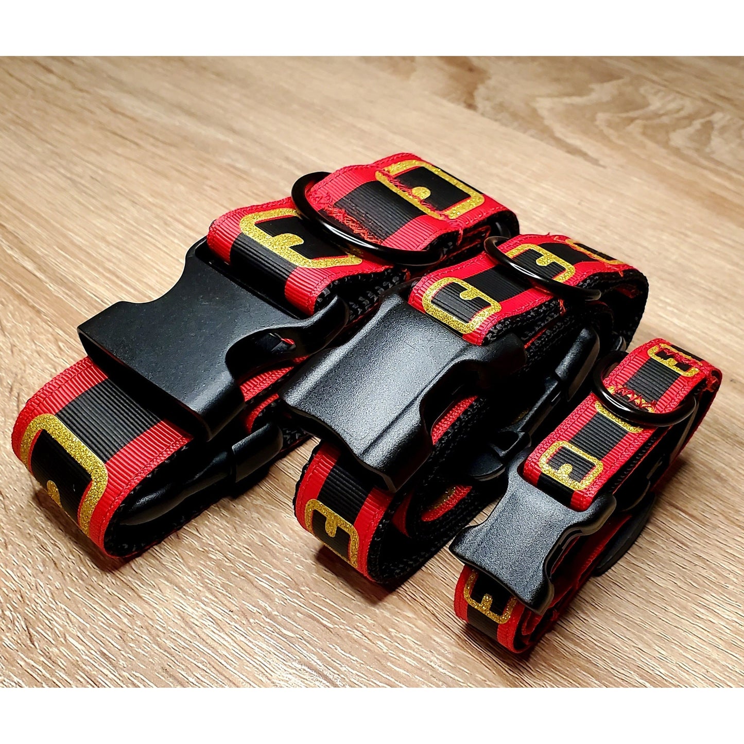 Santa's Belt Collar - 1" Width