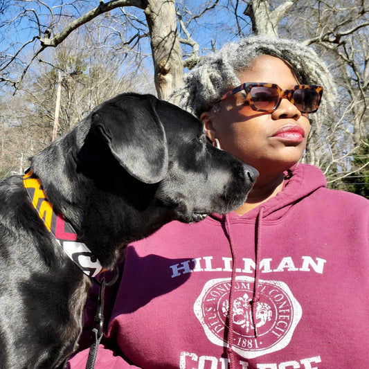 Ancestors Speak Dog Collar - Butterscotch/Wine