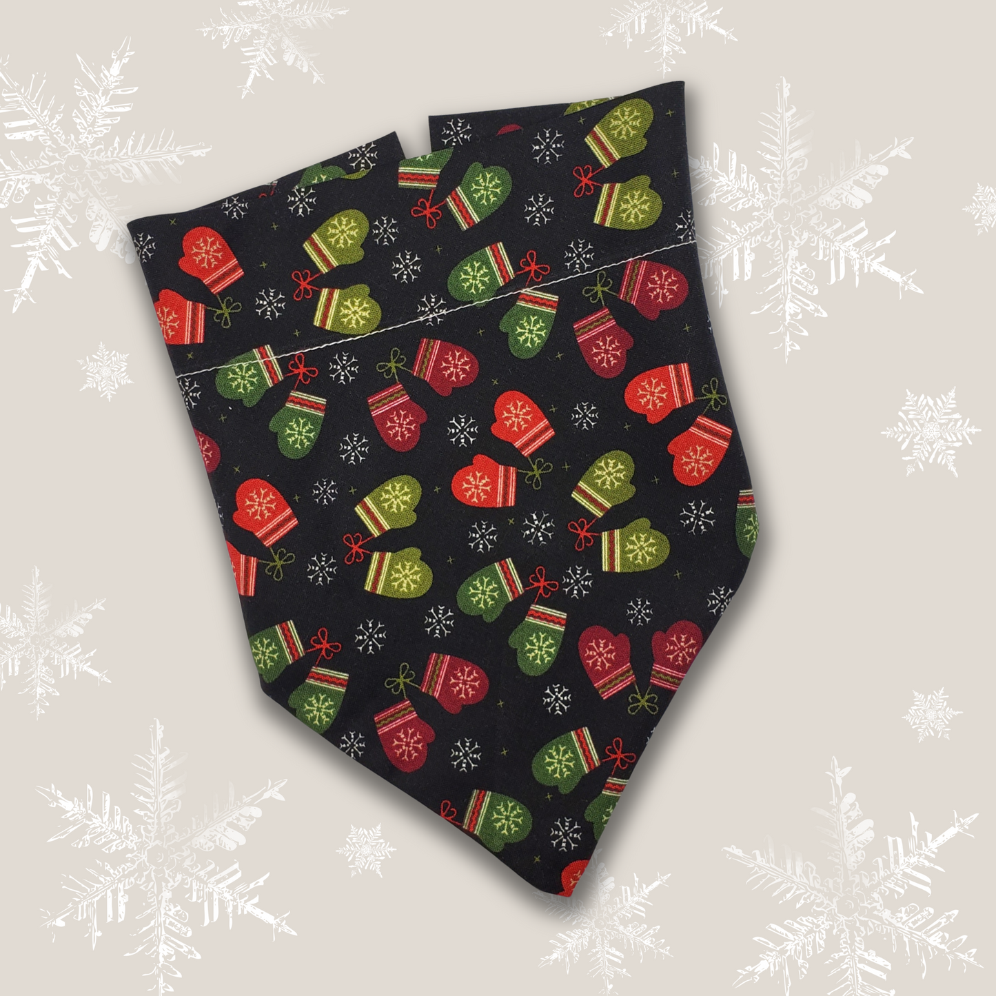 Holiday Mittens Dog Bandana