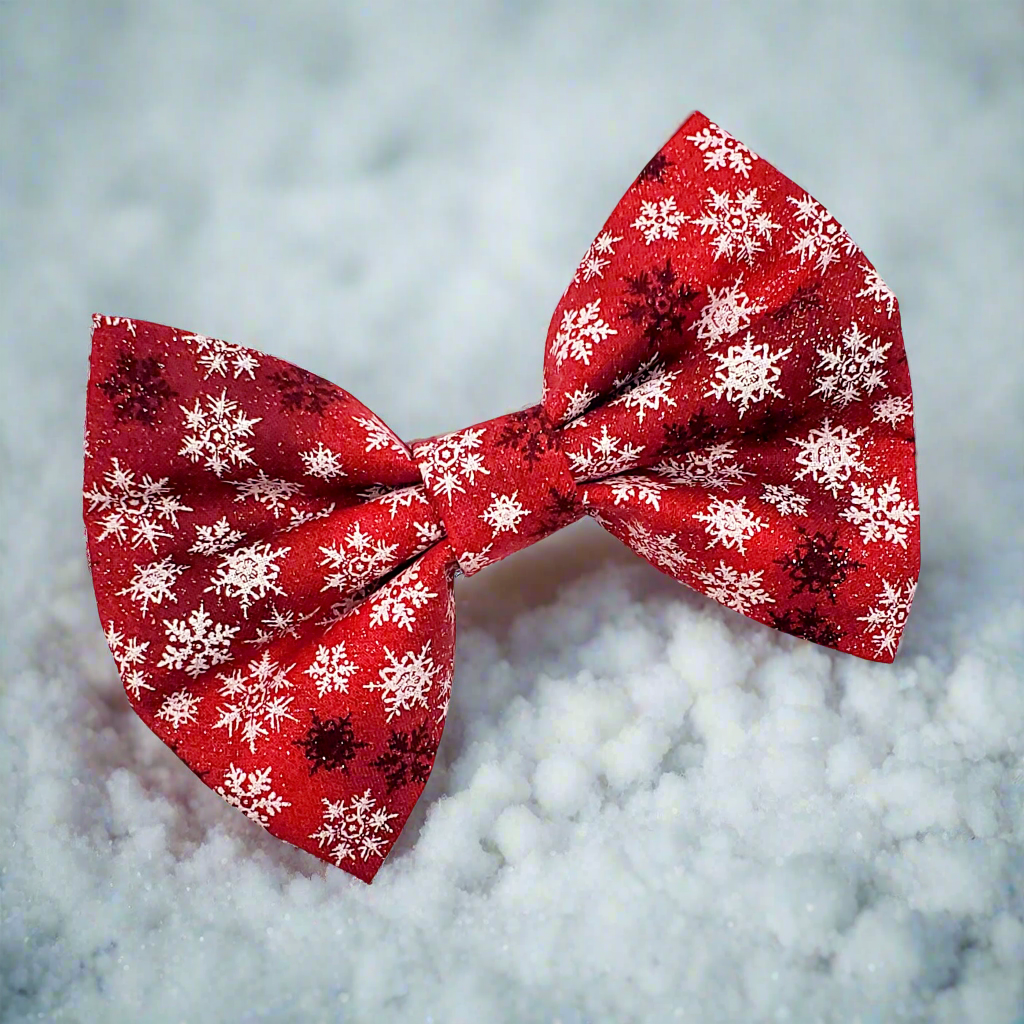 Snowflakes and Sparkles Collar and Bowtie Bundle