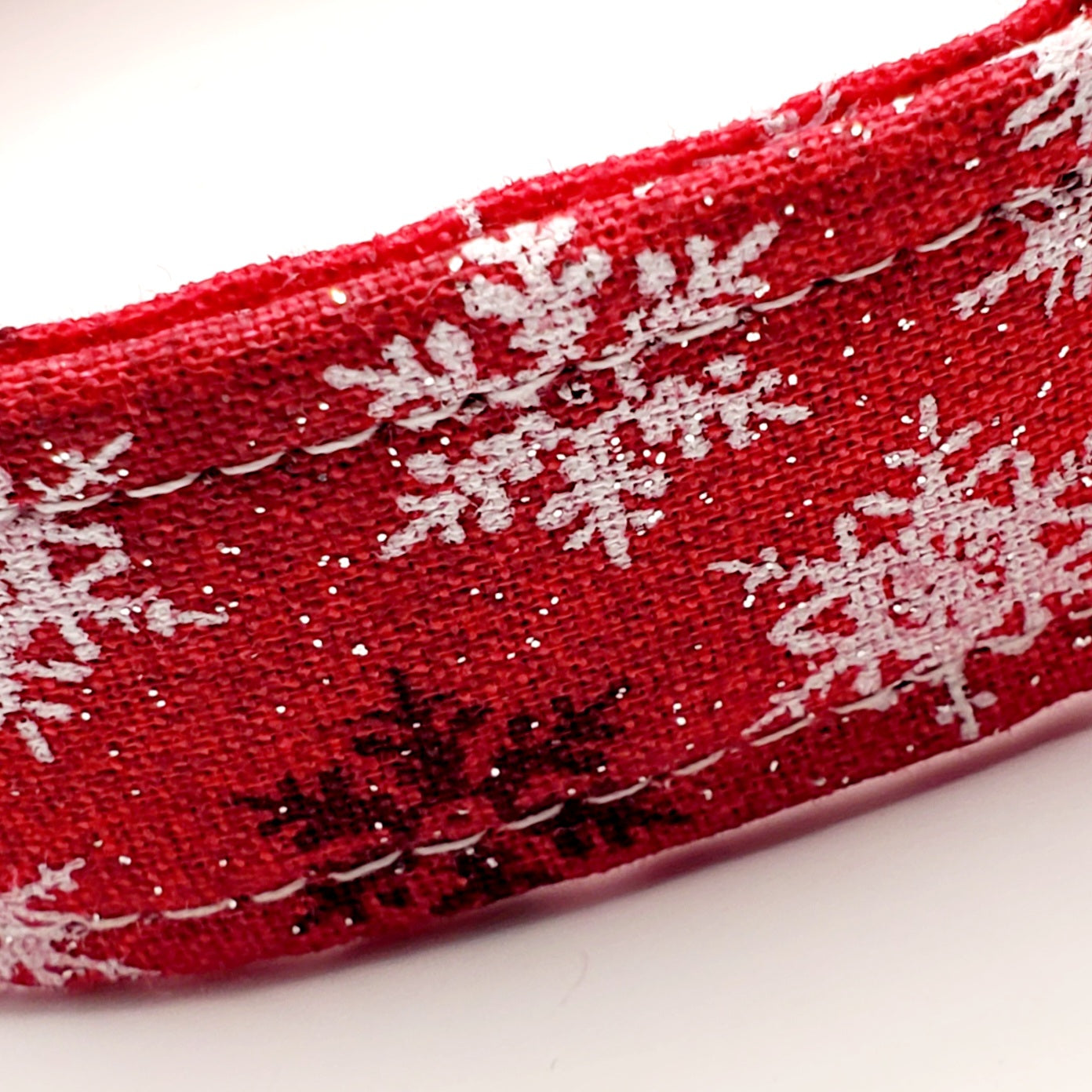 Snowflakes and Sparkle Dog Collar