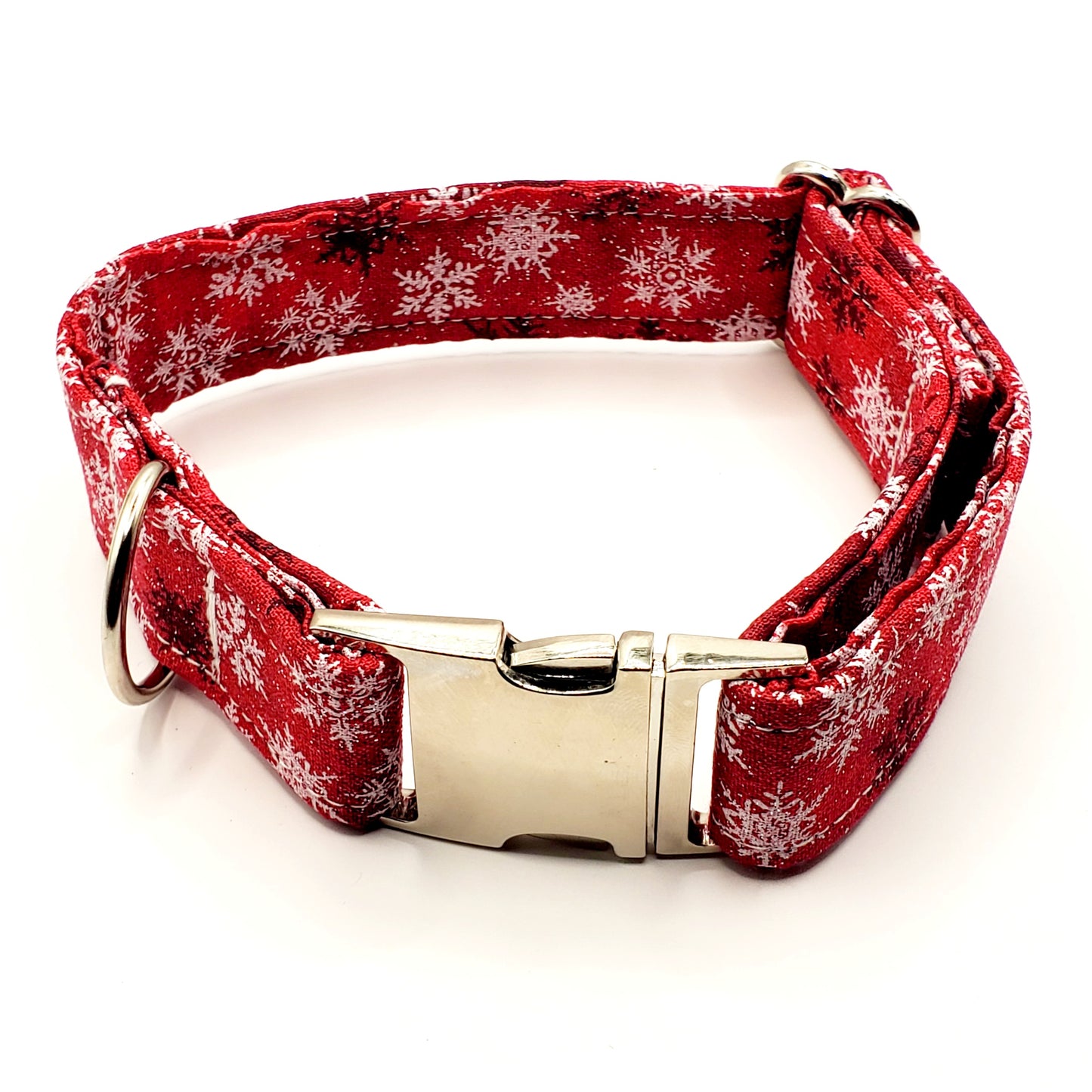 Snowflakes and Sparkle Dog Collar